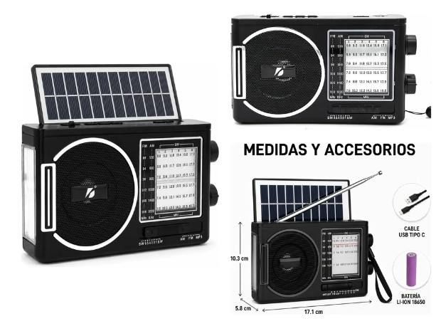 &ua PARLANTE BT BLUETOOTH RADIO KTF-1646  AM - FM / AUX